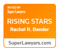 Rachel Bender has been rated a Rising Star by SuperLawyers